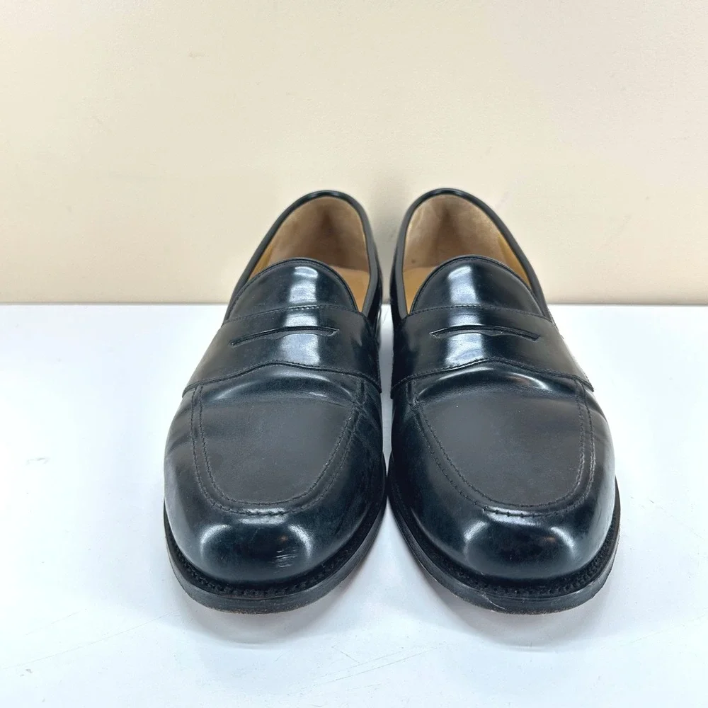 Charles Tyrwhitt Loafers: Men's 11.5 US (10.5 UK) Black Leather Shoes